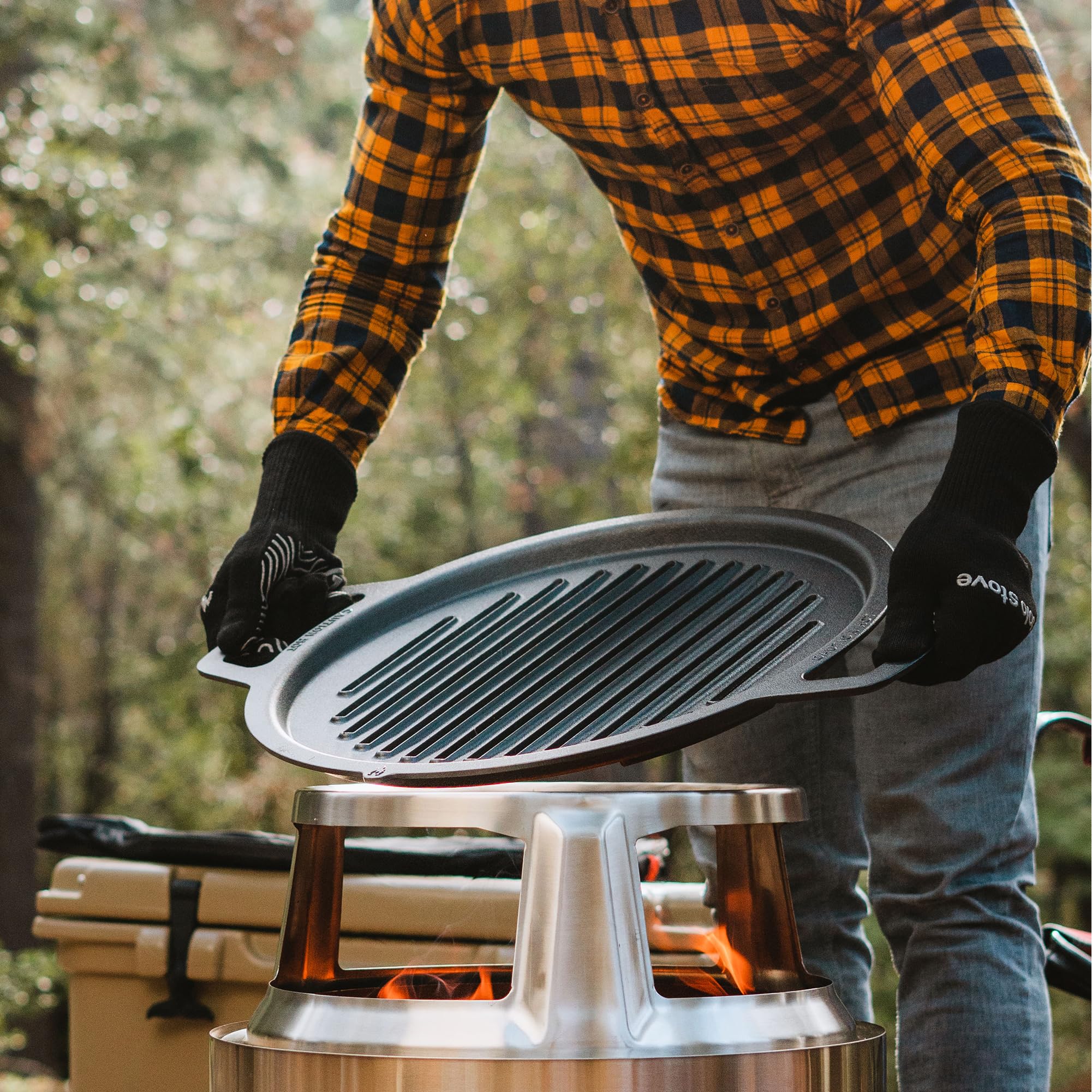 Solo Stove Large Cast Iron Grill Top - 17.75