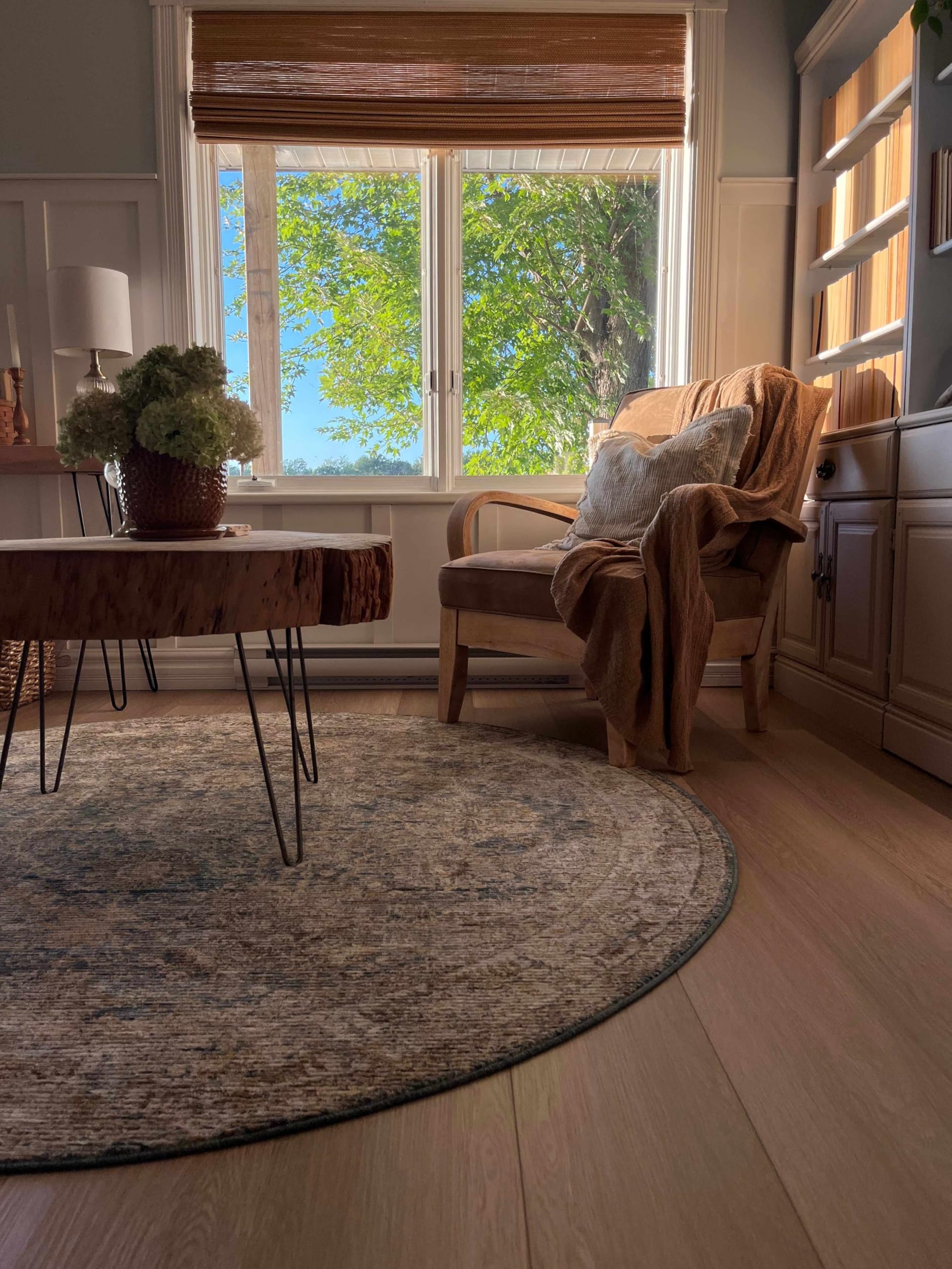 Hauteloom Ange Modern Area Rug for Living Room & Bedroom - Soft Plush Carpet in Brown, Gray, Beige - 9' x 12'2
