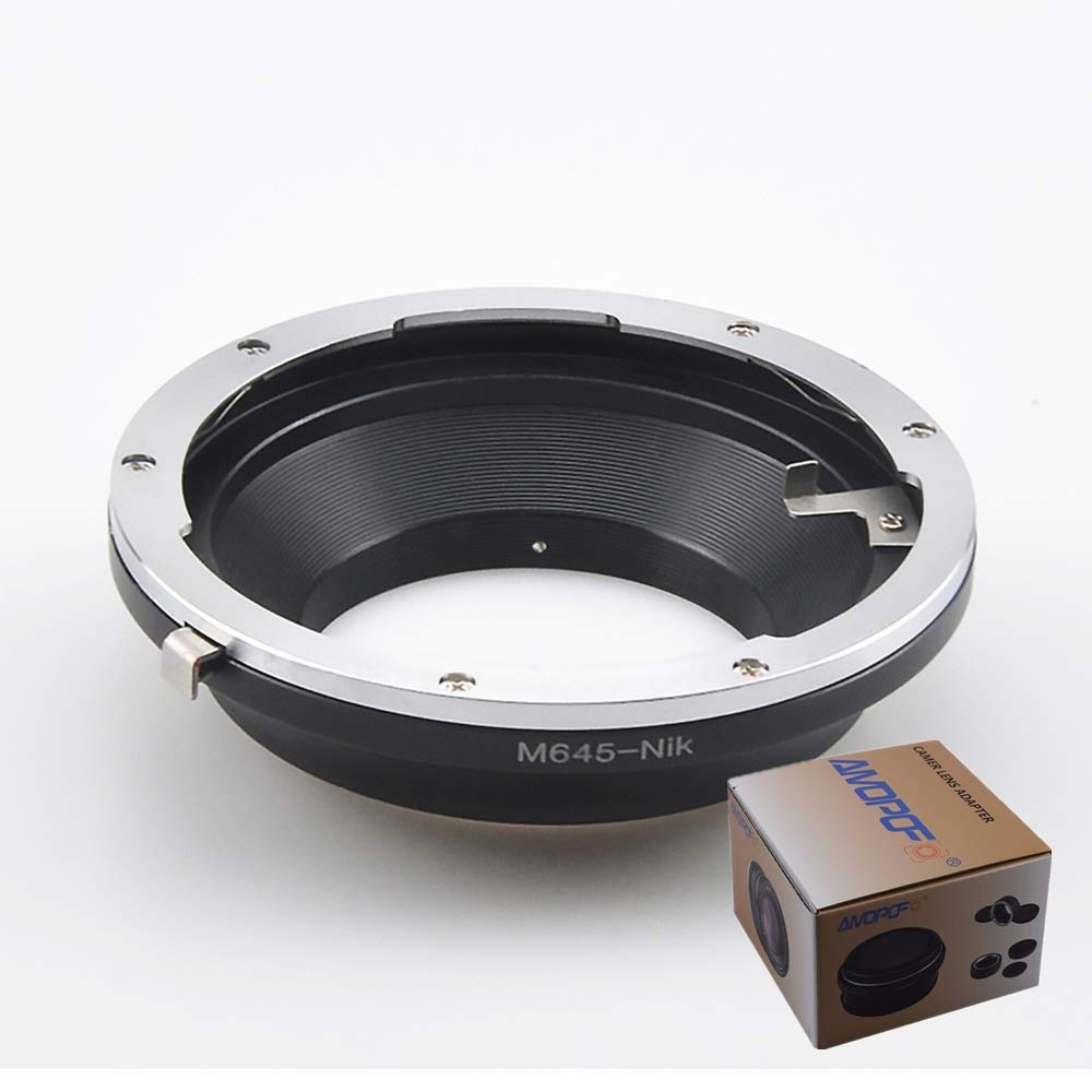 M645 to Nikon F-Mount Lens Adapter - Compatible with D7100, D7000, D5300, D5200, D5100, D5000, D3300, D3200 - Convert Medium Format Lenses for DSLR Photography, Vintage Lens Mounting & Creative Shooting
