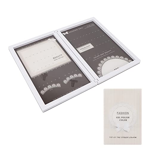 83-Piece Professional Nail Color Chart Display - Salon Nail Color Swatches & Practice Cards with Magnetic Closure, Waterproof Nail Art Display Box for Manicurists & DIY Nail Enthusiasts (Home Salon, Nail Training, Retail Display)