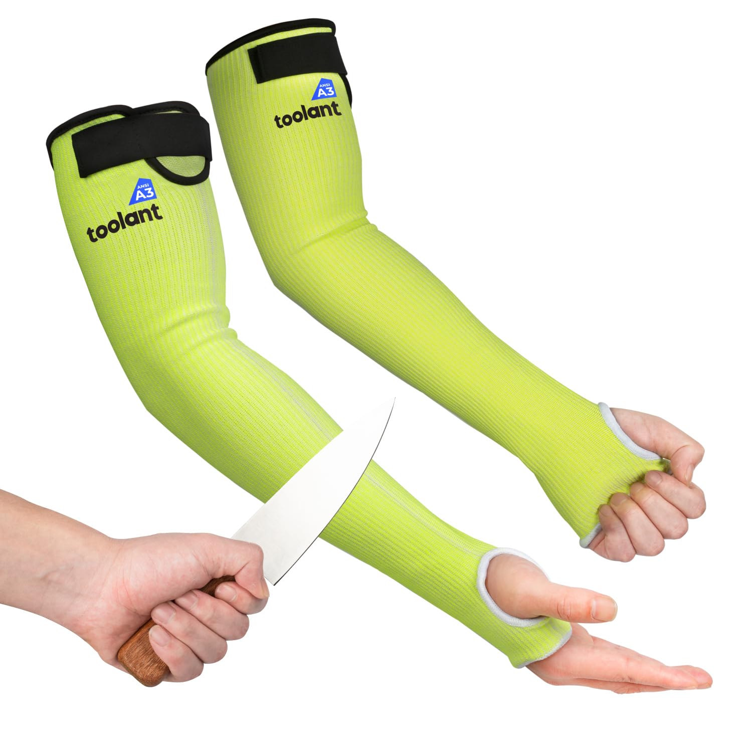 Cut Resistant Gardening Arm Sleeves with Thumb Hole - Protective Arm Guards for Yard Work, Thorn & Bite Protection - Ideal for Landscaping, Pruning & Outdoor Activities