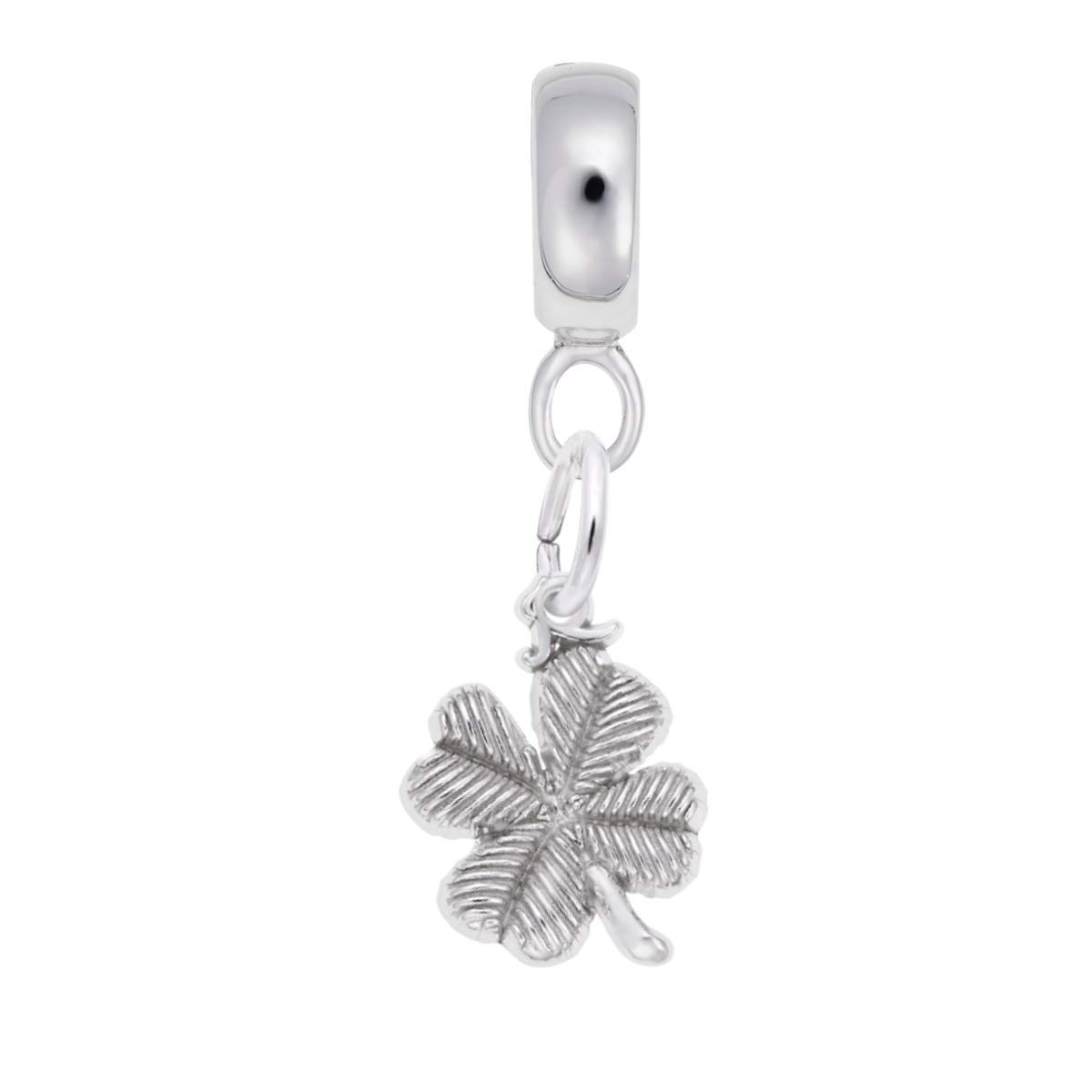 4 Leaf Clover Charm Beads for Jewelry Making - Lucky Irish Pendant Charms for DIY Bracelets & Necklaces - Perfect for St. Patrick's Day Gifts, Celtic Jewelry Crafting and Good Luck Accessories