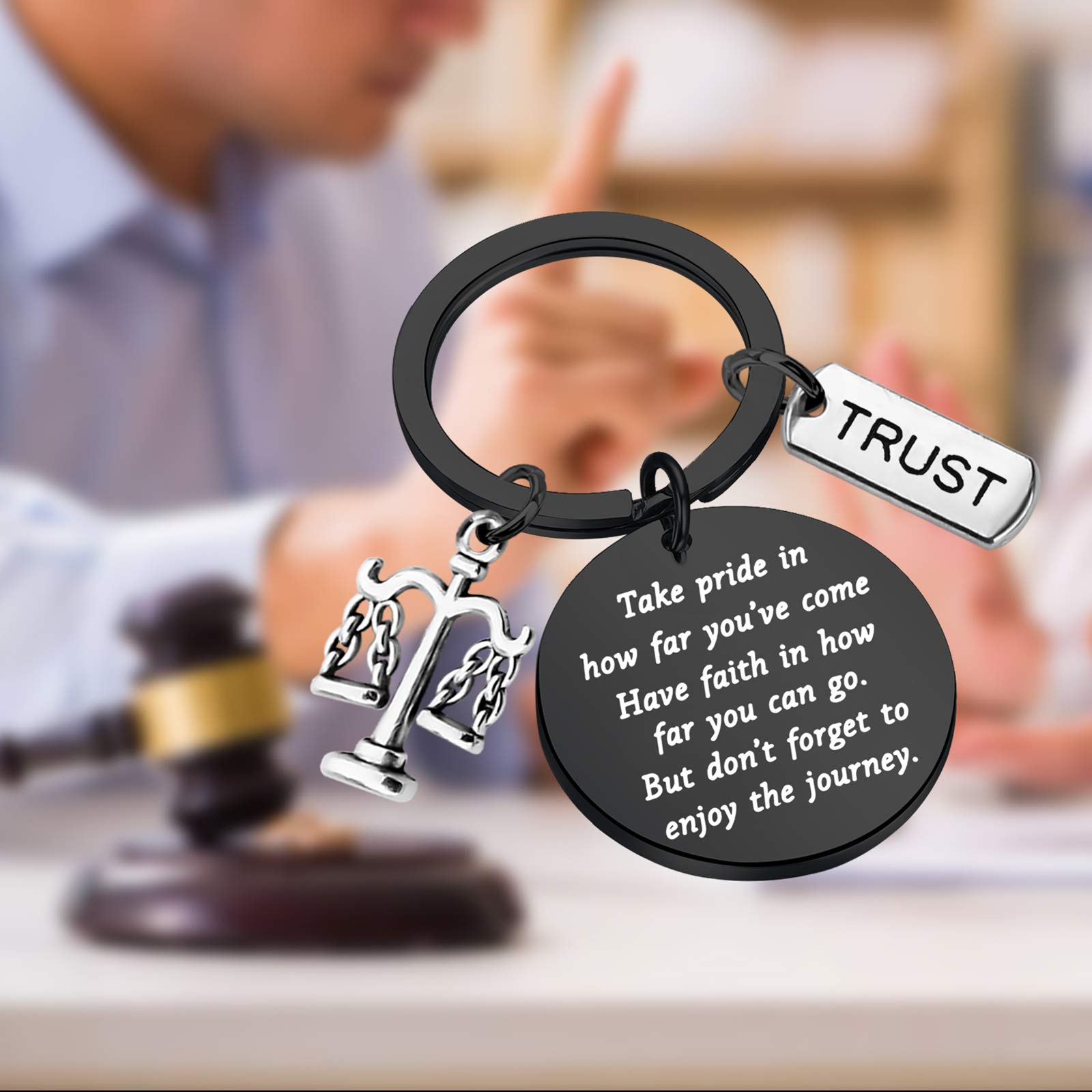BNQL Law School Graduation Gift - Future Lawyer Keychain for Graduates | Attorney Appreciation Present | Inspirational Legal Career Keepsake - Perfect for Bar Exam Success, Office Decor & Courtroom Confidence