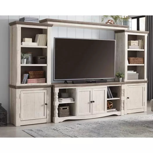 Havalance 4-Piece TV Stand Set with Storage Shelves - Modern Entertainment Center for Living Room, Bedroom & Home Theater Organization