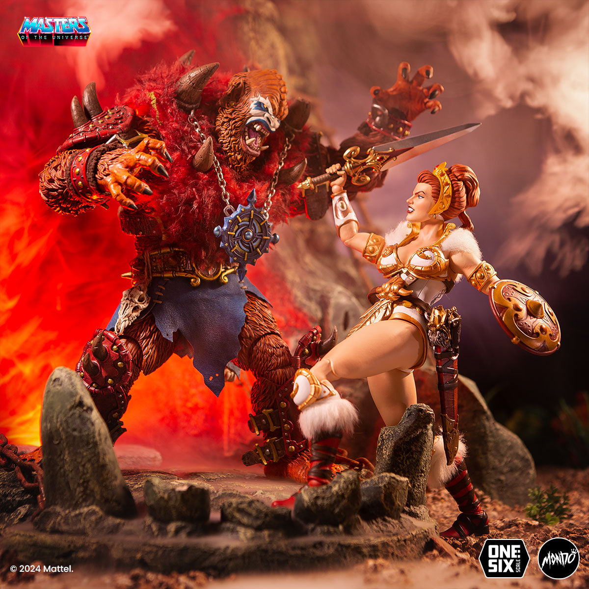 Masters of the Universe Teela 1/6 Scale Action Figure - Collectible He-Man Series Statue for Display & Gift Giving - Perfect for Fans, Collectors & Home Decor