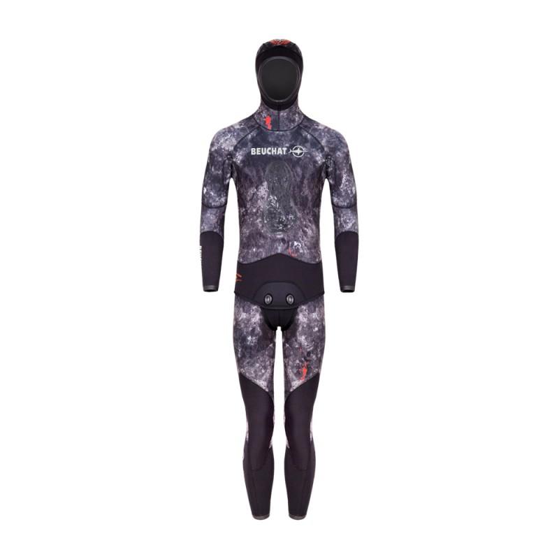Beuchat TRIGOBLACK 7mm Neoprene Scuba Diving Wetsuit Jacket - Warm & Flexible for Cold Water Diving, Spearfishing & Snorkeling