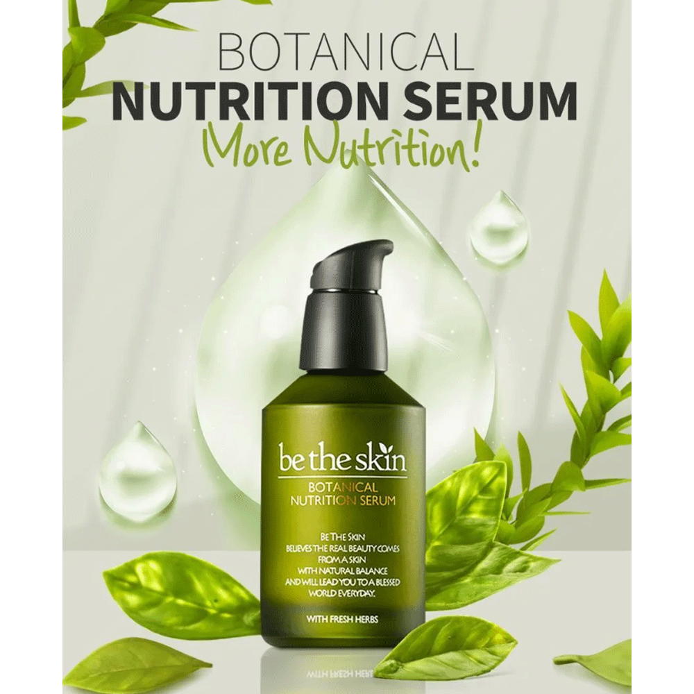Be The Skin Botanical Nutrition Serum 50ml - Hydrating Facial Serum with Natural Plant Extracts for Glowing Skin | Perfect for Daily Skincare Routine & Anti-Aging Treatment