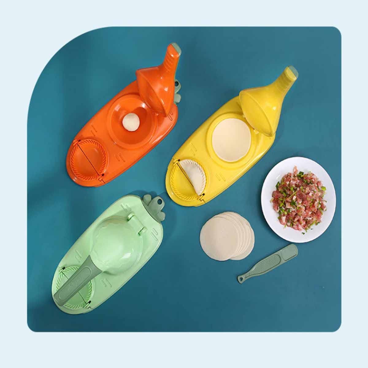 MSYINGL Manual Tortilla Press - Corn Tortilla Maker, Pancake & Dumpling Dough Press for Homemade Wrappers - Kitchen Gadget (Orange) - Perfect for Mexican, Asian Cuisine & Family Cooking