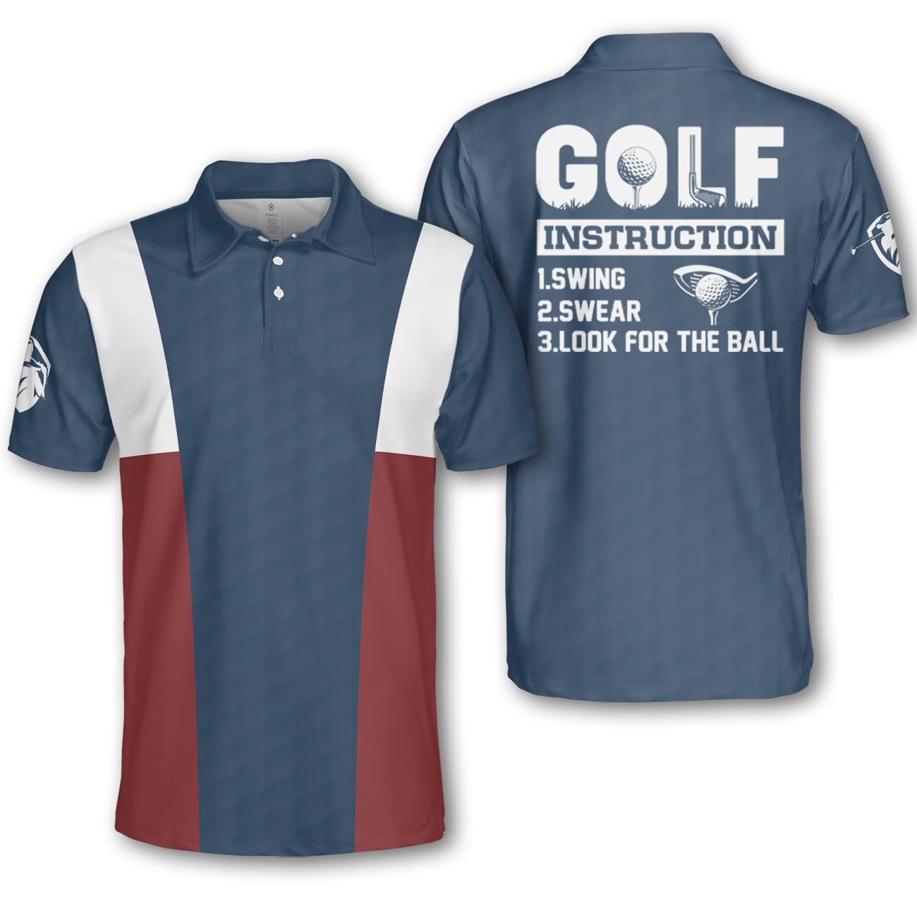 Polotank Men's Funny Golf Polo Shirts - Moisture Wicking Dry Fit Performance Shirt - Perfect for Golf Outings, Casual Wear & Humorous Gifts