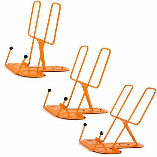 HIGHTIDE Metal Book Stand - Orange | Durable & Adjustable Book Holder for Reading, Studying & Office Use