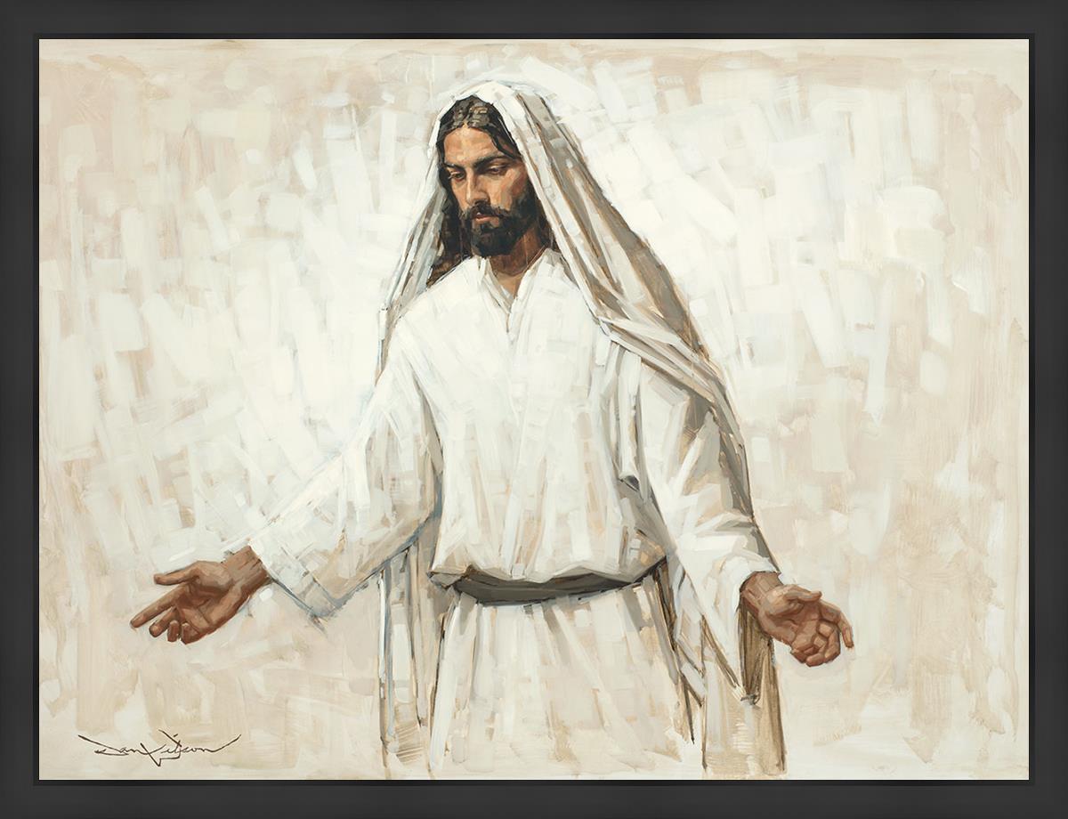 Every Knee Shall Bow Large Wall Art - Inspirational Christian Home Decor for Living Room, Bedroom & Office
