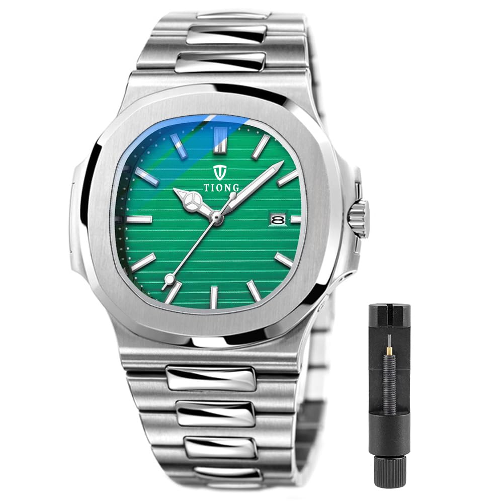 Tiong Men's Business Watch - Stainless Steel Waterproof Luminous Dress Watch for Professionals | Perfect for Office, Formal Events & Daily Wear