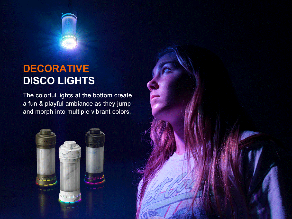 Fenix CL22R Rechargeable Camping Lantern - 500 Lumens, USB-C Charging, Waterproof Outdoor Light for Hiking, Emergency, Power Outages & Backpacking