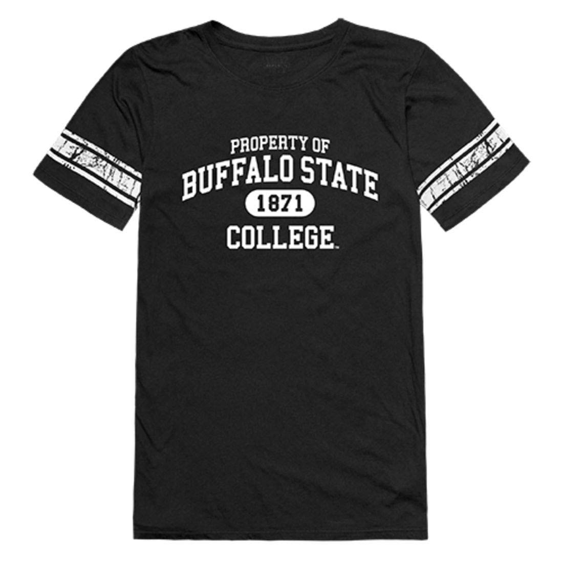 Buffalo State College Bengals Women's Vintage T-Shirt - Black Cotton Tee for Fans & Alumni | Game Day, Campus Wear & Casual Outfits