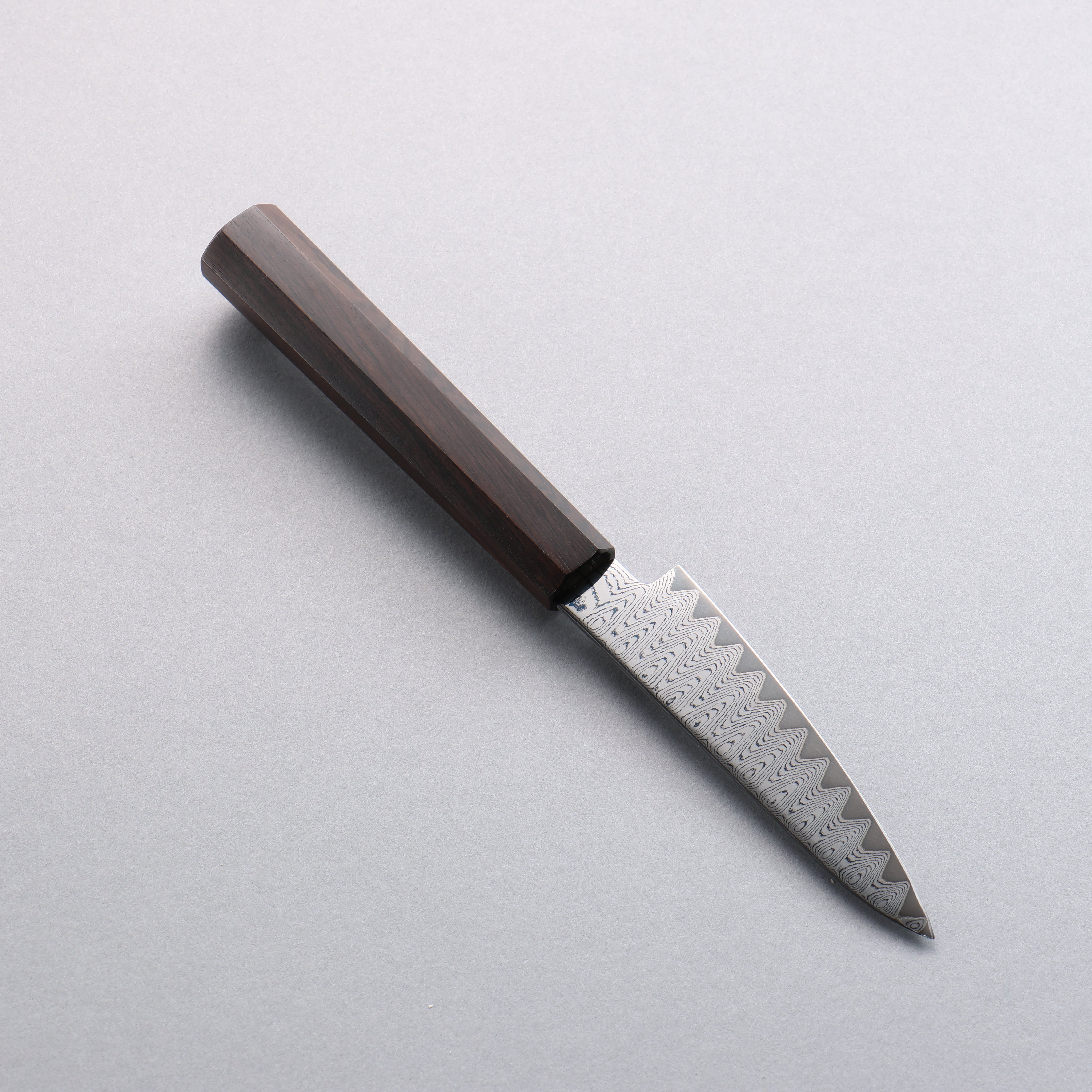 Premium VG10 Damascus Steel Petty Knife 105mm - Japanese Chef Utility Knife with Ebony Wood Handle - Perfect for Slicing, Dicing & Precision Kitchen Tasks