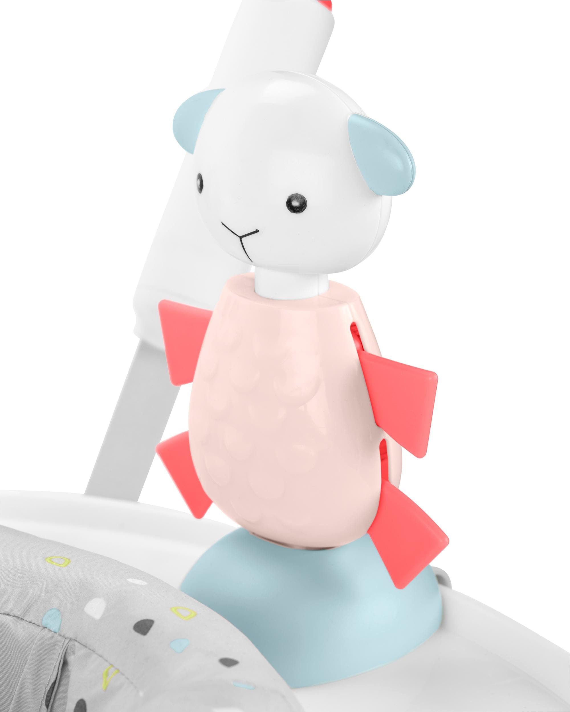 Skip Hop Silver Lining Cloud Play & Fold Baby Activity Jumper - Portable Infant Bouncer for Home & Travel, Developmental Toy for 6-12 Months Old