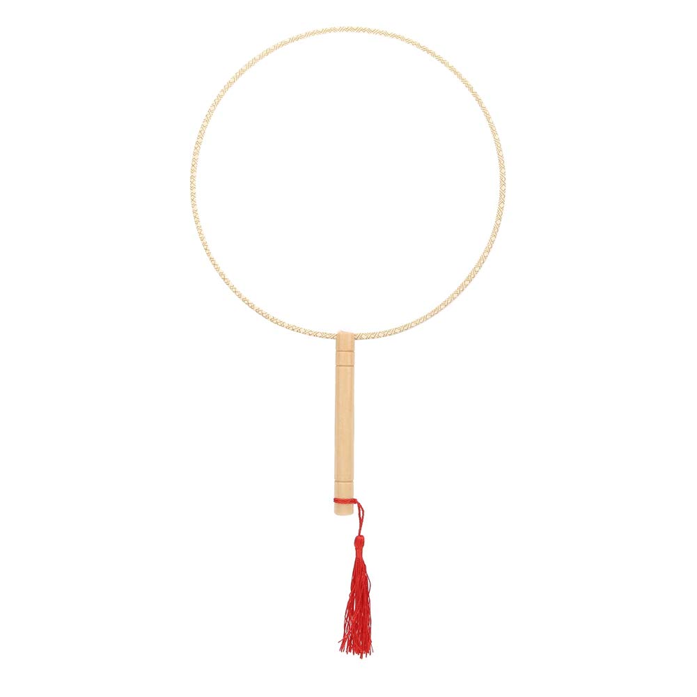 Acouto White Royal Court Fan - Chinese Vintage Handheld Round Fan for DIY Art Painting, Elegant Gift for Weddings, Home Decor & Cultural Events | Perfect for Costume Parties, Theater Performances & Traditional Celebrations