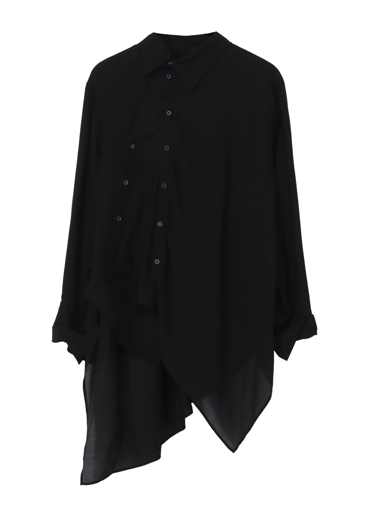 Stylish Cu/Mo Kersey Unbalance Draped Blouse for Women | Trendy Asymmetrical Top for Casual Outings & Evening Events