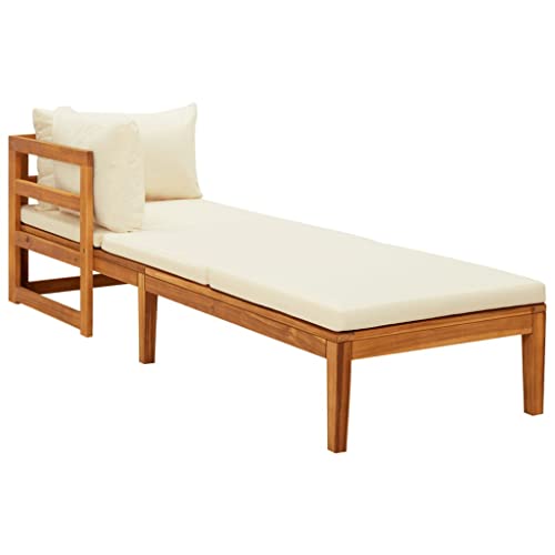 White-sunlounger With 1 Armrest