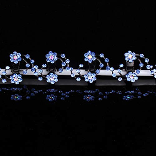Crystal Snowflake Hair Clips for Girls - Rhinestone Hair Claws & Hairpins Headwear - Perfect for Parties, Weddings, and Special Occasions