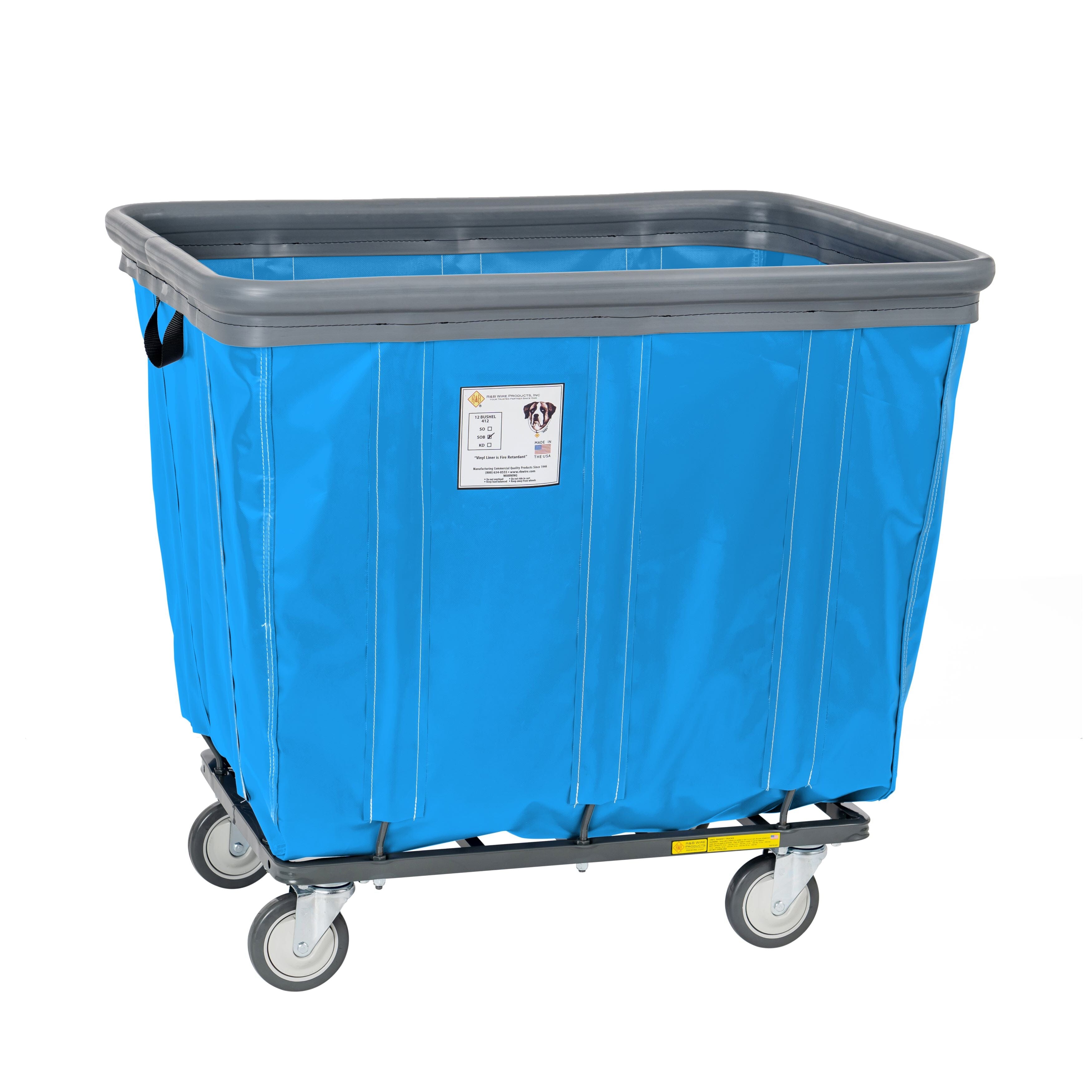 12 Bushel Heavy-Duty Vinyl Bumper Truck for Farm, Warehouse & Industrial Use - Durable Utility Cart with Large Capacity