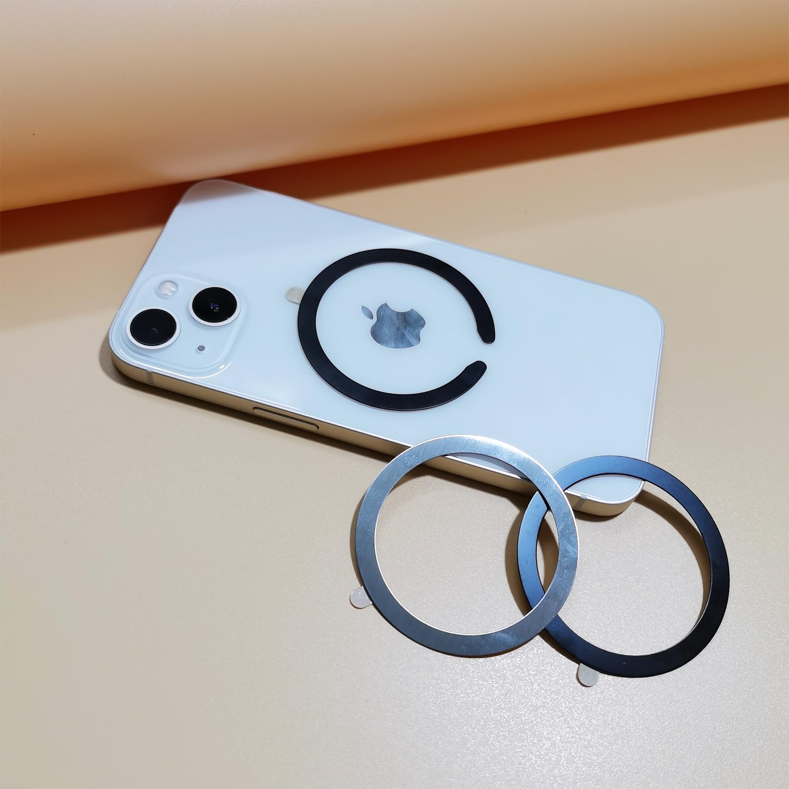 12Pcs Magnetic Rings for iPhone 14/13/12 Pro Max/Mini - Ultra Thin Adhesive Metal MagSafe Conversion Kit for Wireless Charging & Car Mount | Compatible with MagSafe Charger, Car Holder & Phone Stand