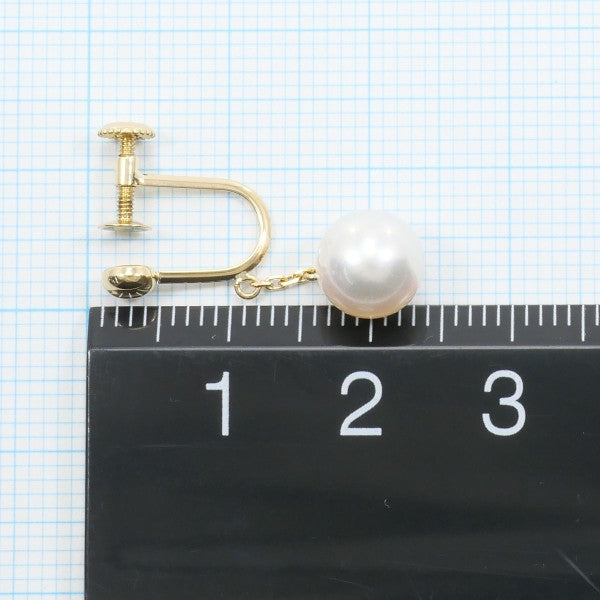 18K Yellow Gold Pearl Earrings for Women - Classic Elegant Stud Earrings with Real Pearls - Perfect for Weddings, Parties & Special Occasions