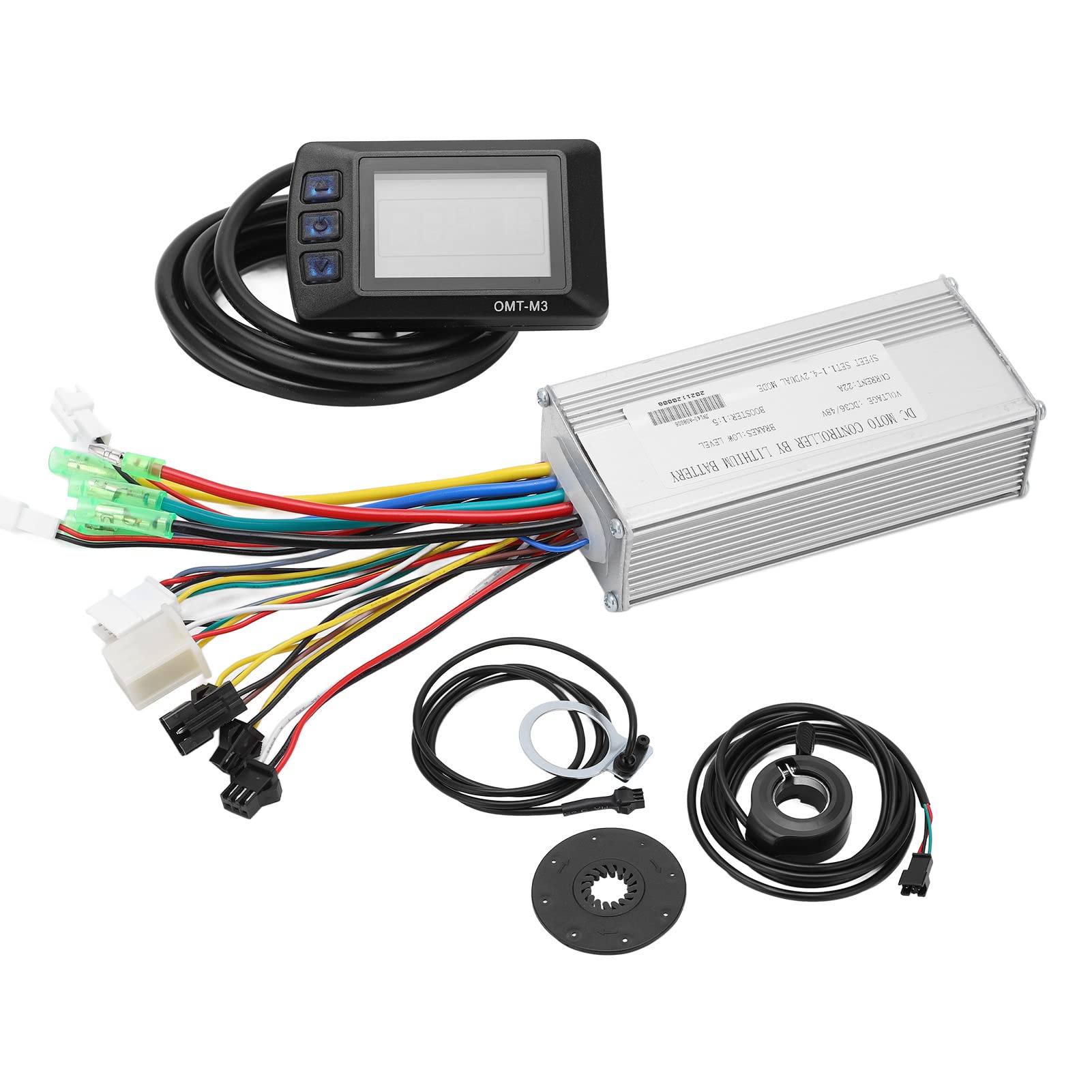 Xirfuni Electric Bike Conversion Kit - Waterproof E-Bike Controller Display with OMT-M3 LCD, Low Voltage Protection & High Durability for Commuting, Off-Road & Urban Cycling