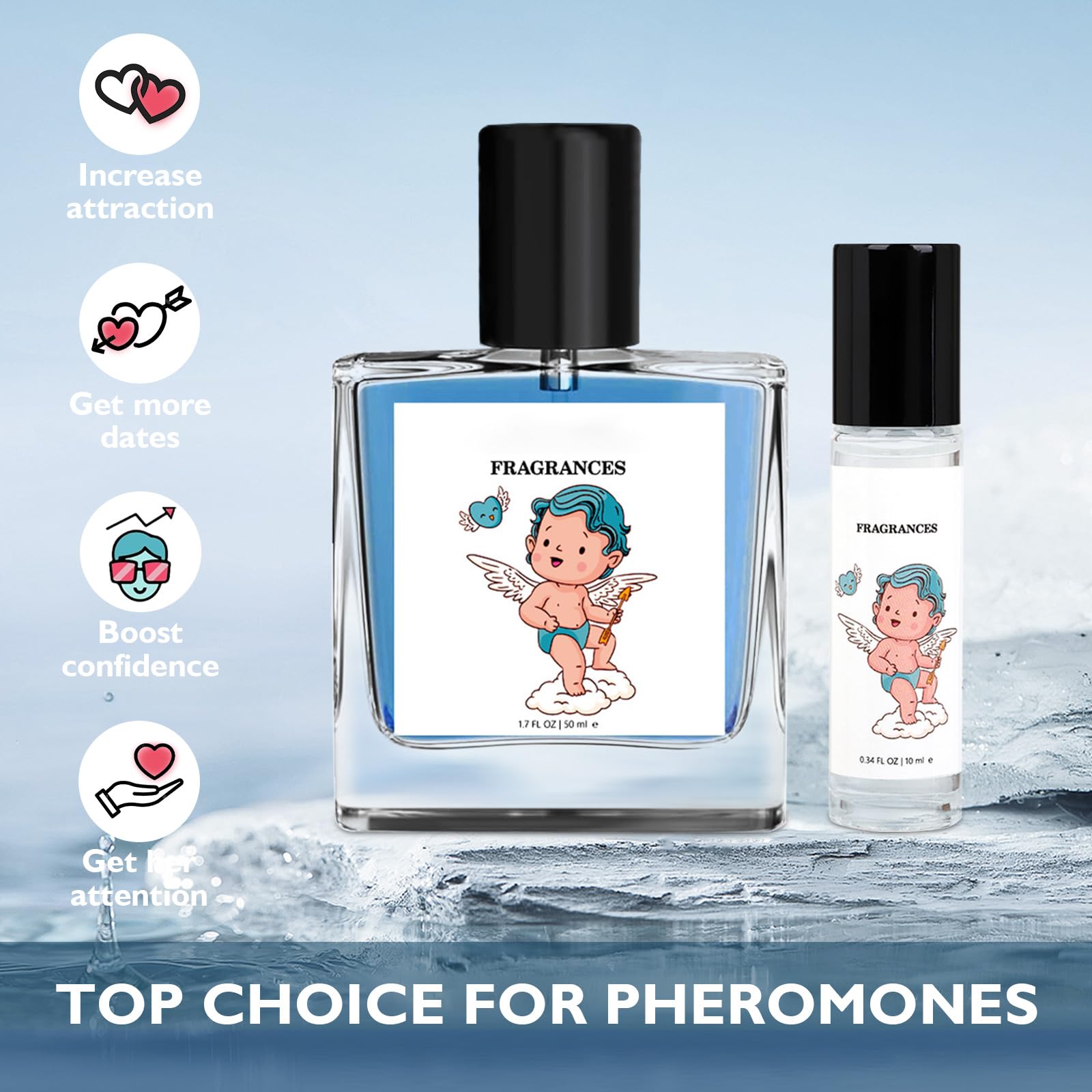 Hypnosis 2.0 Cologne for Men - Pheromone-Infused Attraction Boosting Fragrance | Long-Lasting Scent for Date Nights & Special Occasions | 50ml + 10ml Travel Size