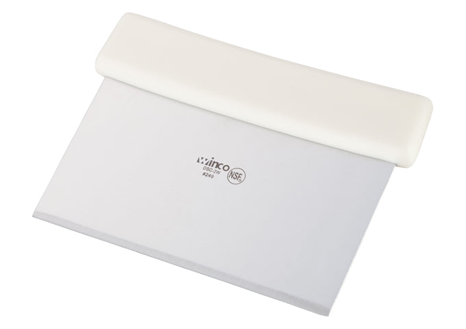 Stainless Steel Dough Scraper with Comfortable Plastic Handle - 5 7/8