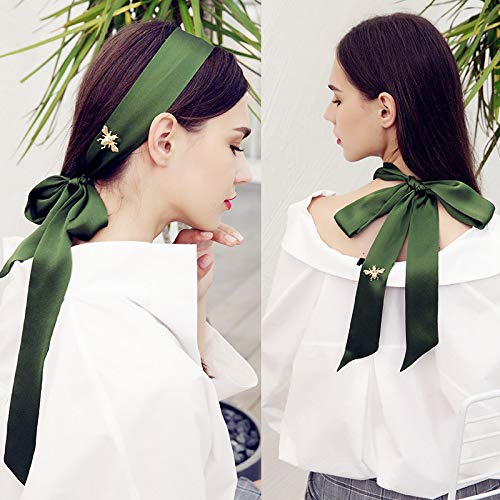 Orose Silk Skinny Headband & Hair Bandana for Women and Girls - Soft Head Scarf & Neck Scarf for Styling, Workout, Yoga, and Everyday Fashion Accessory