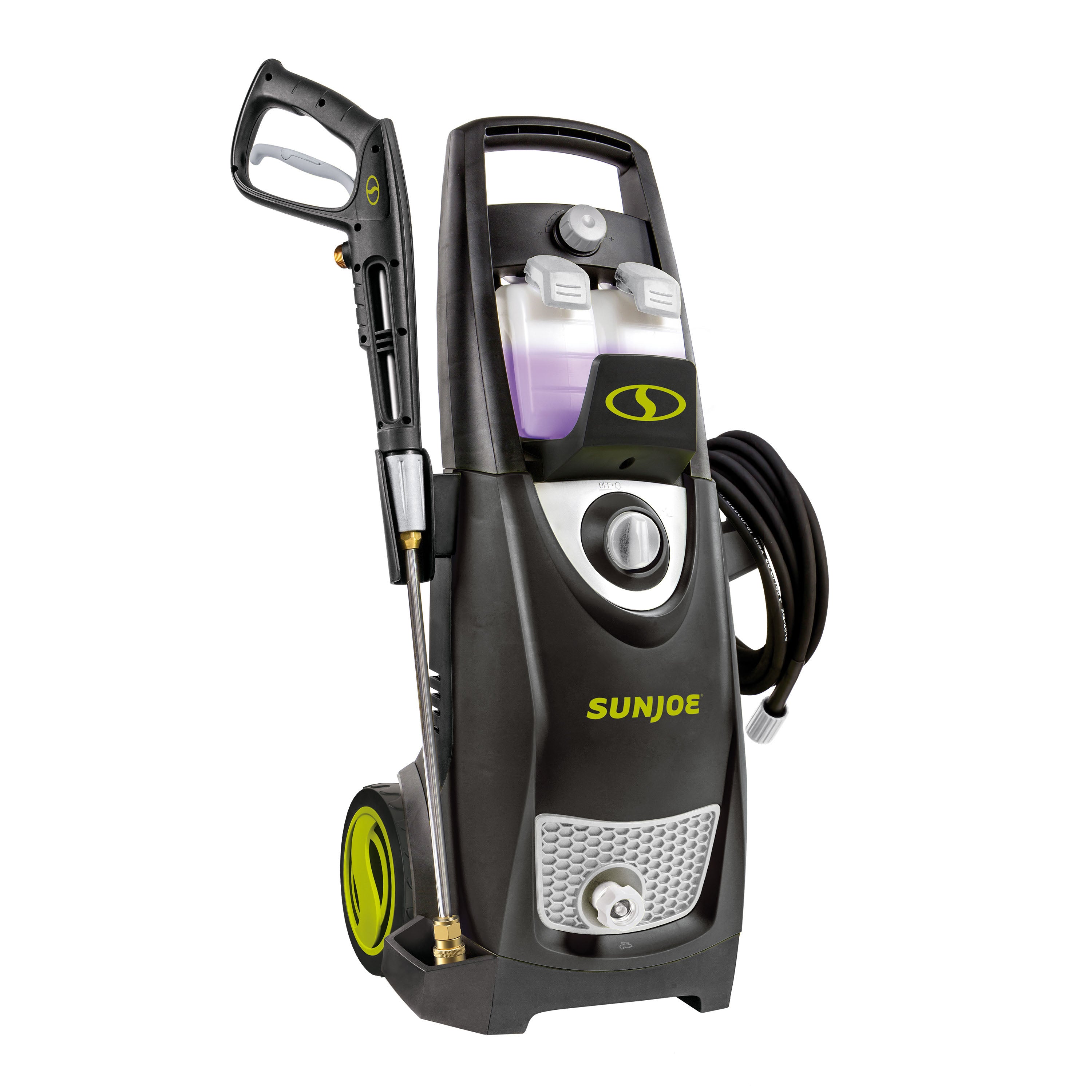 Sun Joe SPX3000 2030 PSI Electric Pressure Washer with 1.2 GPM Flow & Detergent Tank - Powerful Cleaning for Patios, Decks, Driveways, Cars, Boats, RVs, ATVs - Ideal for Home, Garage & Outdoor Use