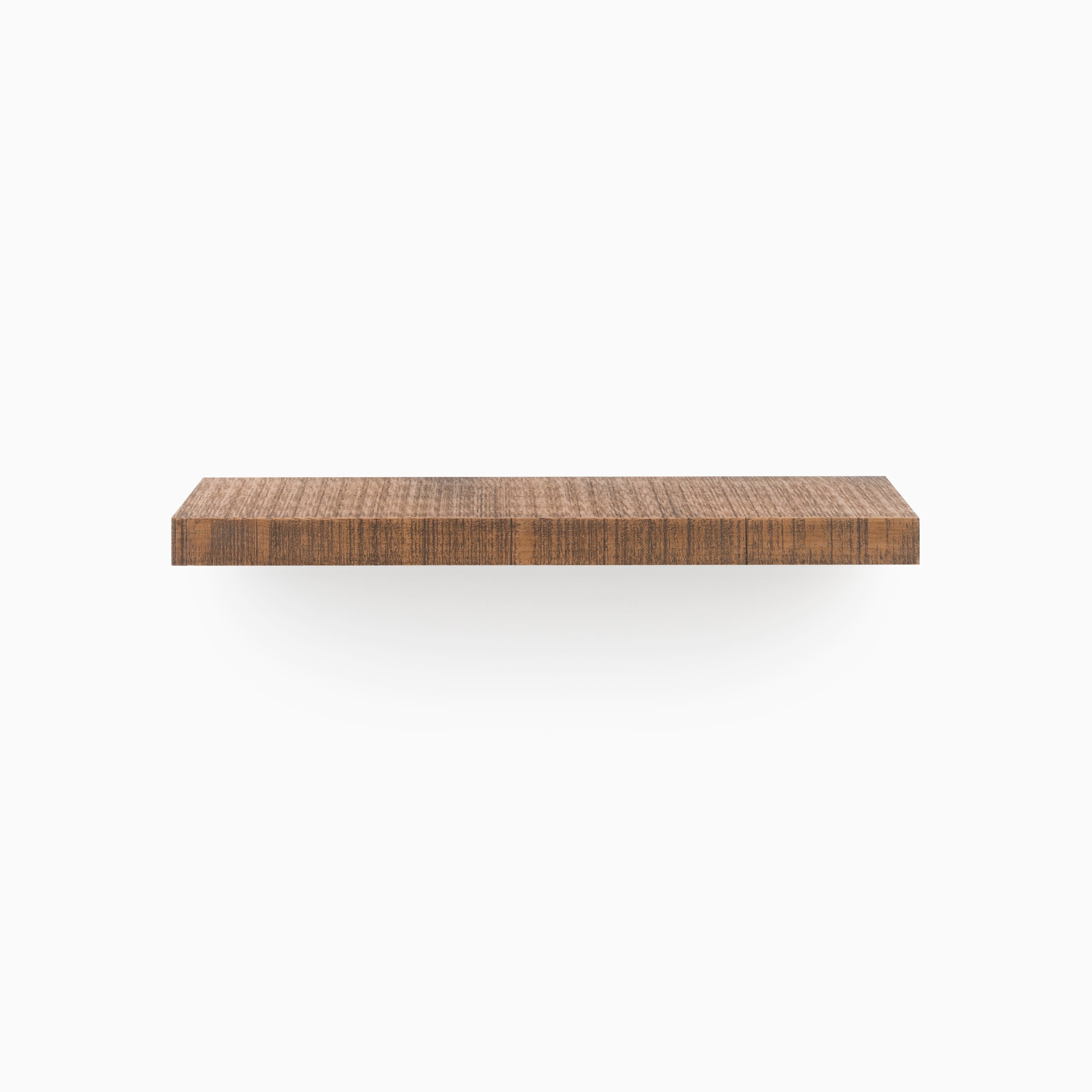Aksel Nutmeg Rustic Floating Shelf - Handmade Wood Wall Shelf for Living Room, Kitchen, Bathroom Storage & Decor