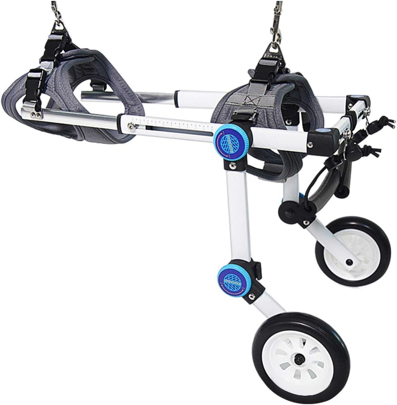 Collapsible Dog Wheelchair for Back Legs - Adjustable Pet Mobility Aid for Disabled Dogs & Cats (XS Widened) - Ideal for Indoor & Outdoor Use, Walks, and Rehabilitation