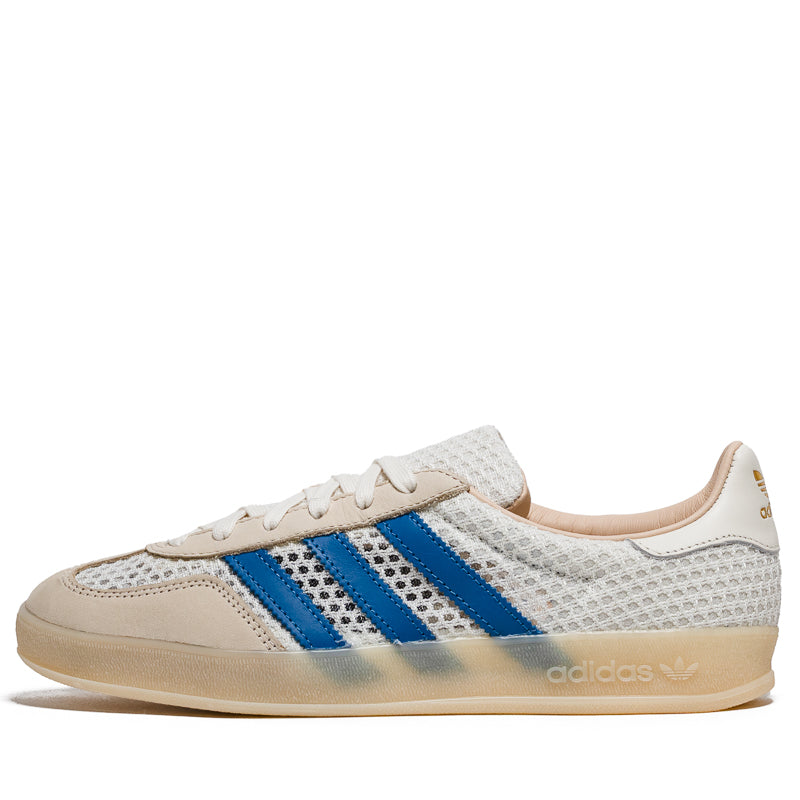 Adidas Gazelle Indoor Sneakers - Off White & Focus Blue - Comfortable Casual Shoes for Men & Women - Perfect for Gym, Running & Everyday Wear