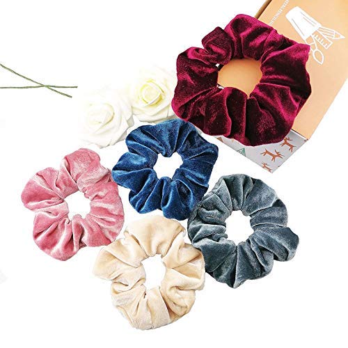 Artlift 15-Piece Multicolor Scrunchies Set - Velvet & Satin Hair Bands for Women | Printed Elastic Hair Ties for Workout, Office & Everyday Use