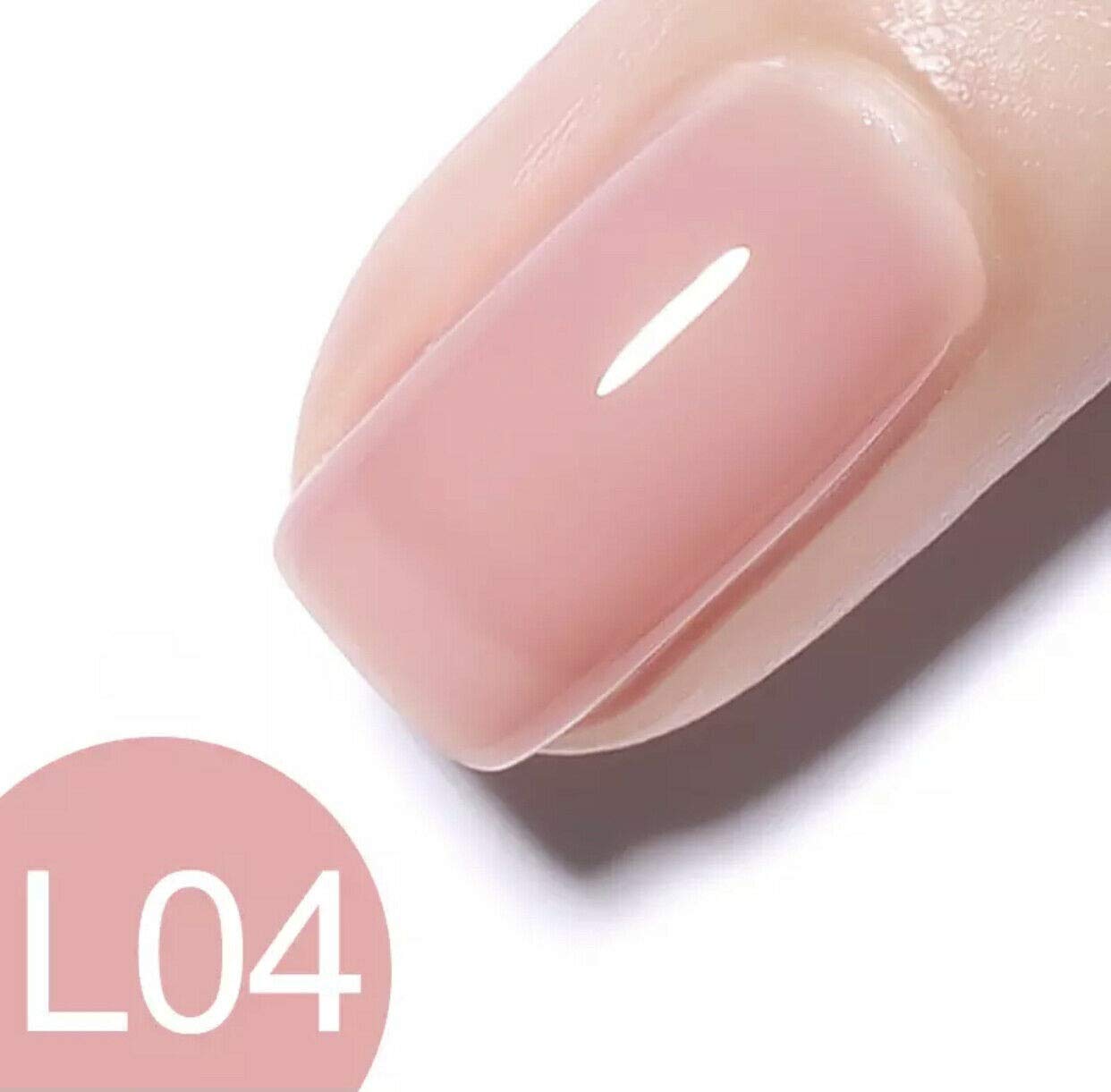 Venalisa Opal UV Gel Polish 5ml - Natural Jelly Acrylic French Nails, Crystal Nails Art Gel for DIY Manicure, Salon Quality UV/LED Gel Varnish (JG-5ml-L04) - Perfect for Wedding, Party & Special Occasion Nail Designs