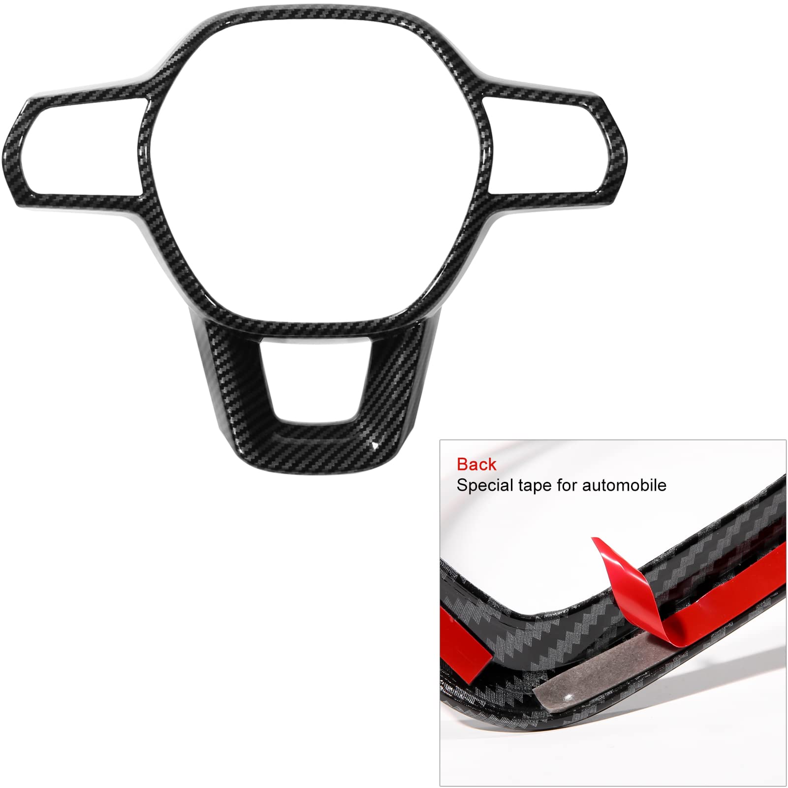 CKE Carbon Fiber Style Car Center Console Cover & Dashboard Trim Frame Compatible with Honda Civic 2022-2025, Accord, CRV, HRV 2023-2025 - Interior Accessories for Car Protection & Style Upgrade