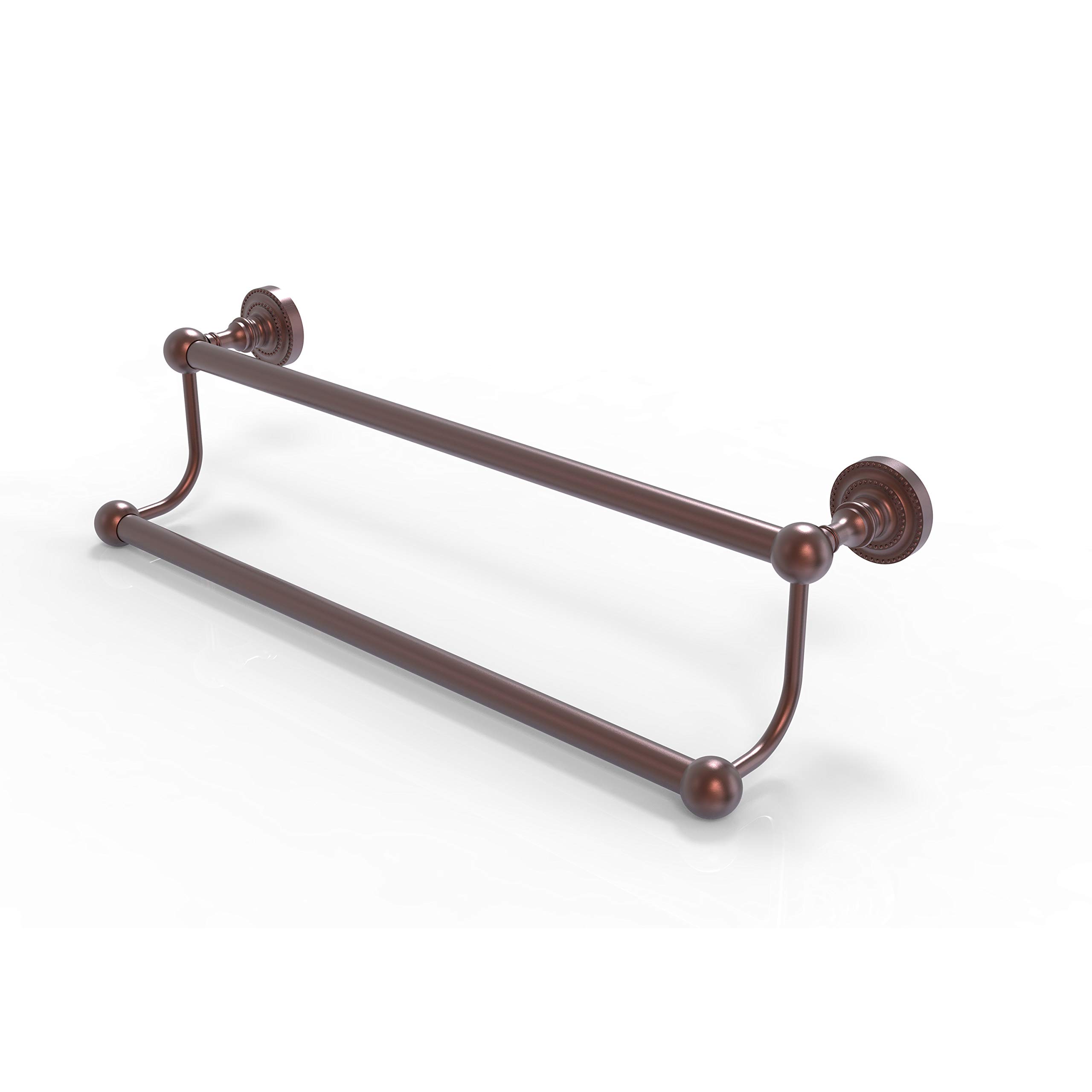 Allied Brass DT-72/18 Dottingham Collection 18 Inch Double Towel Bar in Antique Copper - Perfect for Bathroom, Spa, and Luxury Home Decor