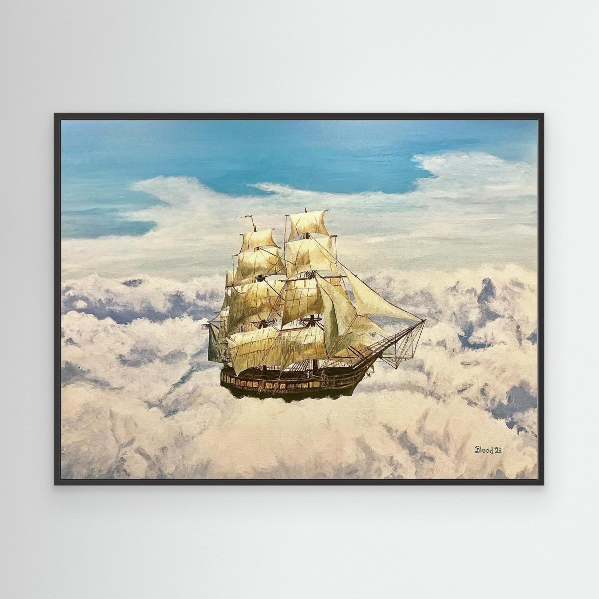 Sky Sailing Canvas Print by Tom Blood - Stunning Wall Art for Living Room, Bedroom & Office Decor