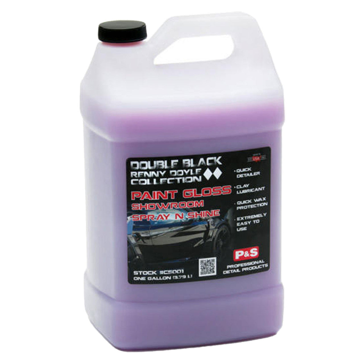 P&S Double Black Collection Paint Gloss Showroom Spray N Shine - Premium Car Detailing Spray for Ultimate Shine & Protection - Perfect for Showroom Finish, Daily Maintenance & Car Enthusiasts