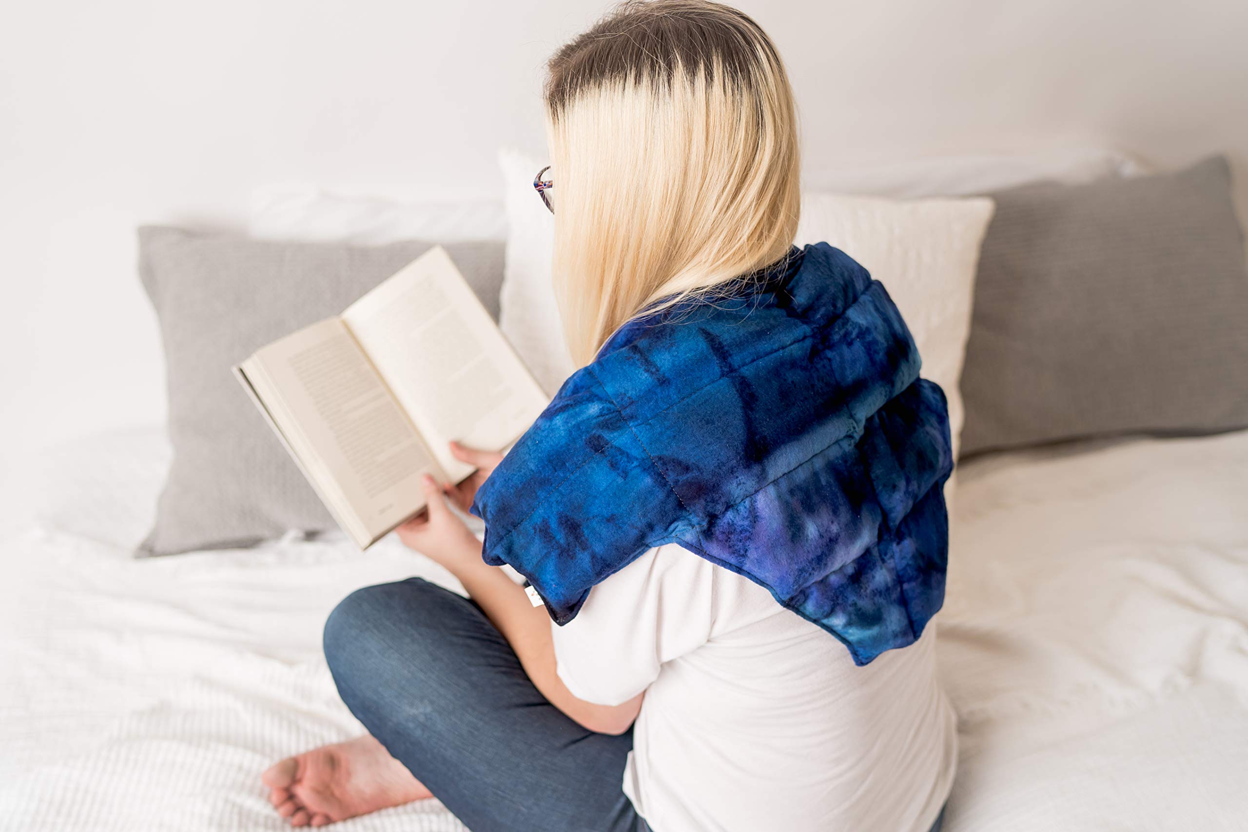 Handmade Flaxseed Heating Pad for Shoulder & Neck Pain Relief - Natural Heat Therapy for Muscle Relaxation - Perfect for Home, Office, and Travel Use