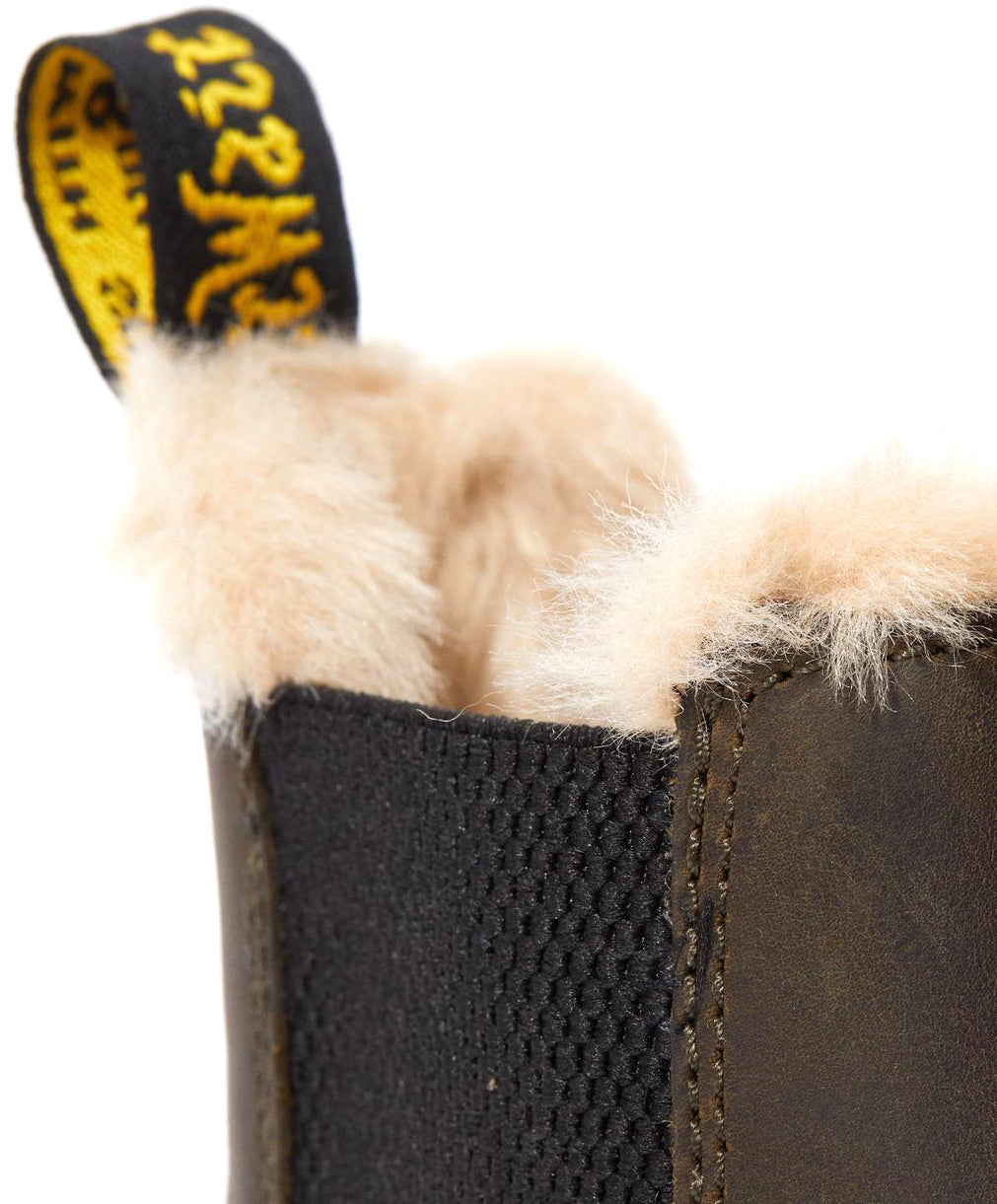 Women's 2976 Leonore Fur Lined Chelsea Boots - Warm Winter Ankle Boots with Faux Fur - Fashionable Slip-On Booties for Casual Outings & Cold Weather