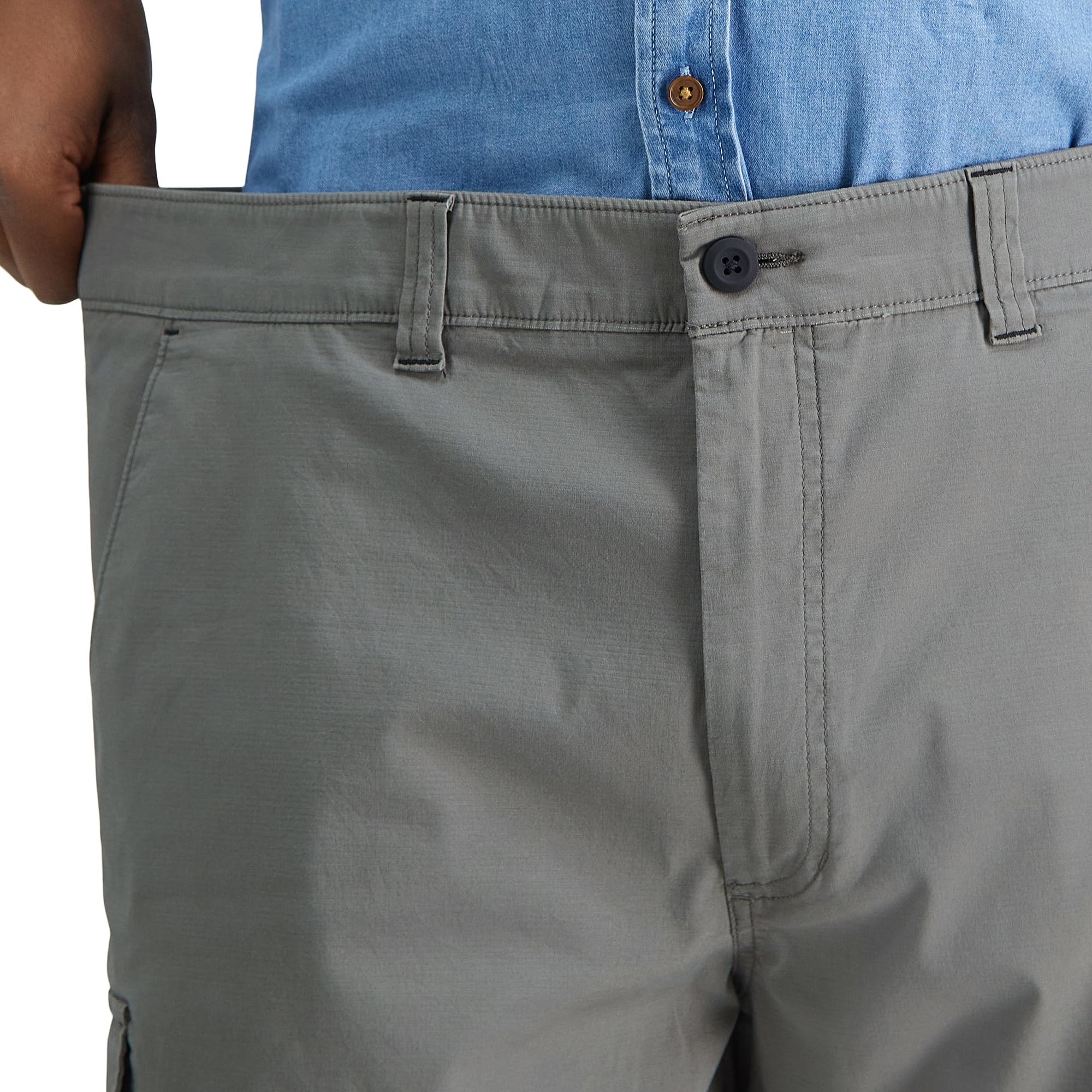 Haggar Men's Comfort Cargo Utility Shorts - Relaxed Fit with Multiple Pockets (Regular & Big Tall Sizes) - Perfect for Outdoor Activities, Travel & Casual Wear