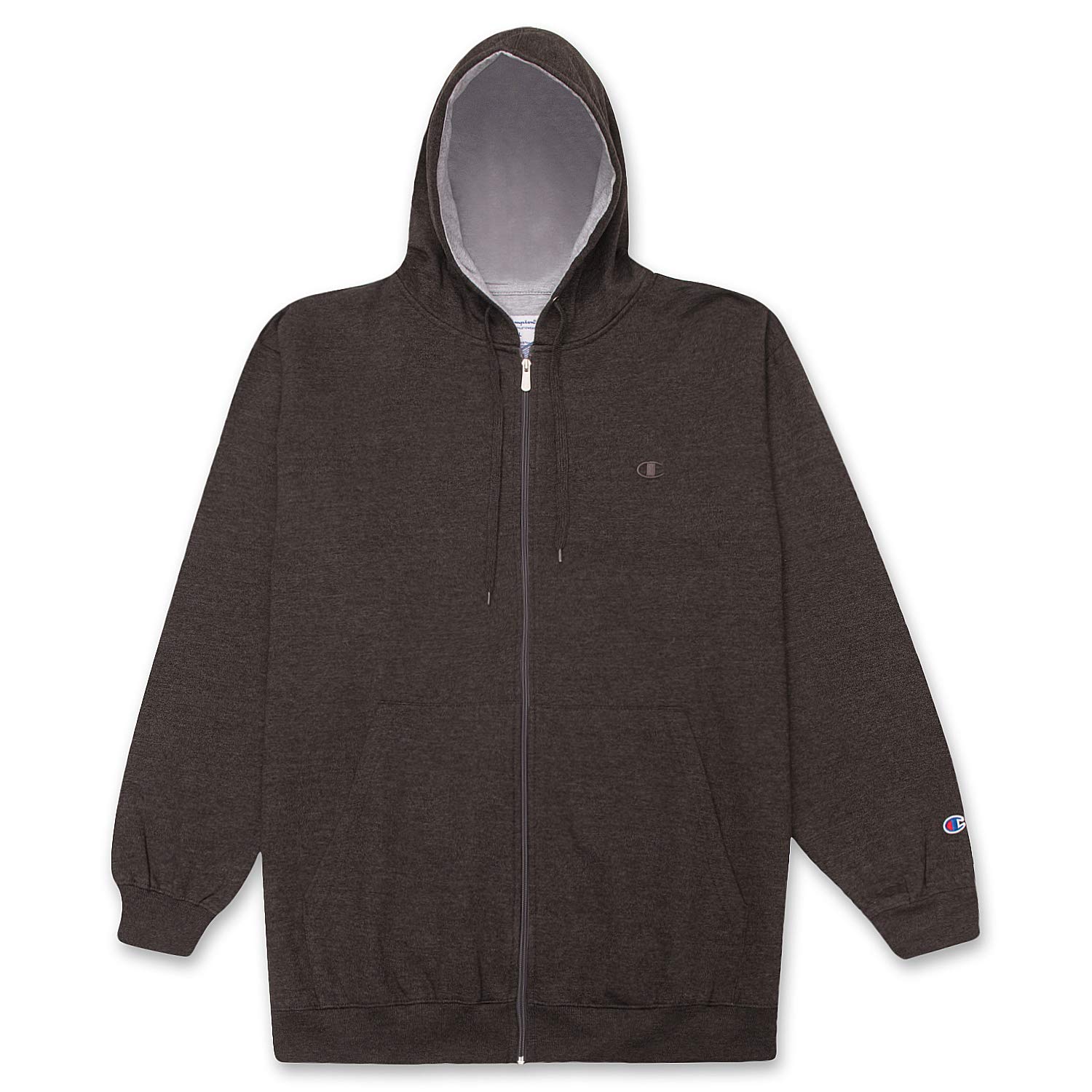Champion Big & Tall Men's Fleece Zip-Up Hoodie Jacket – Warm & Comfortable Pullover for Casual Wear, Gym, and Outdoor Activities