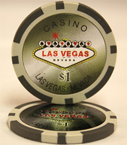 1000 pcs Las Vegas Style Poker Chips Set with Acrylic Case - Professional Casino Poker Chips for Texas Hold'em, Blackjack & Home Game Nights - Customizable Poker Set for Casino Themed Parties & Game Rooms