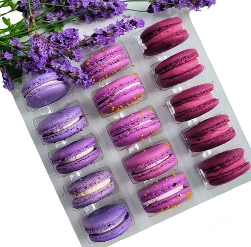 Leilalove Macarons - 15 Delicious Flavors Including Lavender & Blueberry Passion Fruit | Perfect for Gifts, Parties & Dessert Lovers