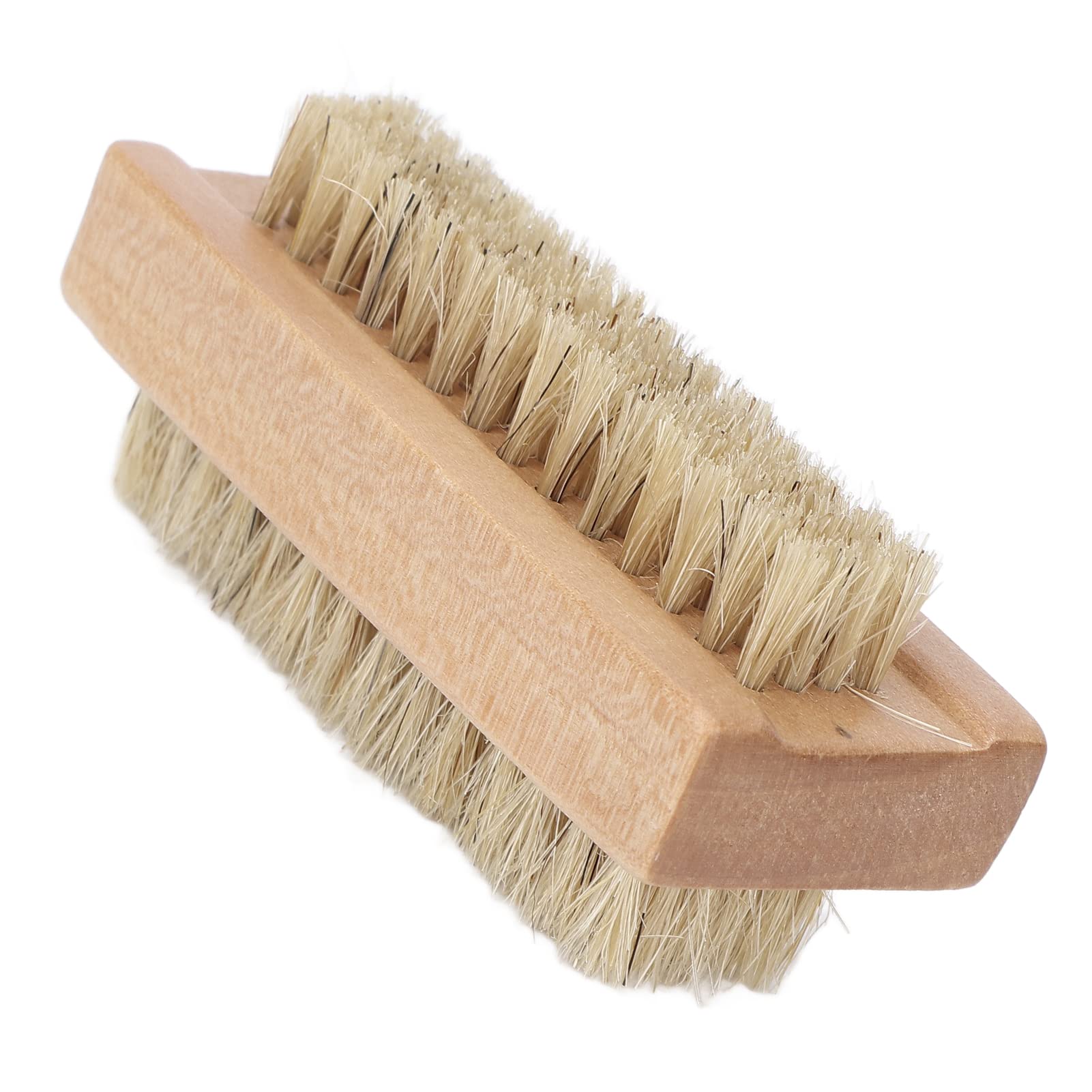 Double-Sided Wooden Nail Cleaner Brush for Manicure & Pedicure - Cuticle Scrubber, Fingernail & Toenail Cleaning Kit - Perfect for Home Spa, Salon Care & Travel Hygiene