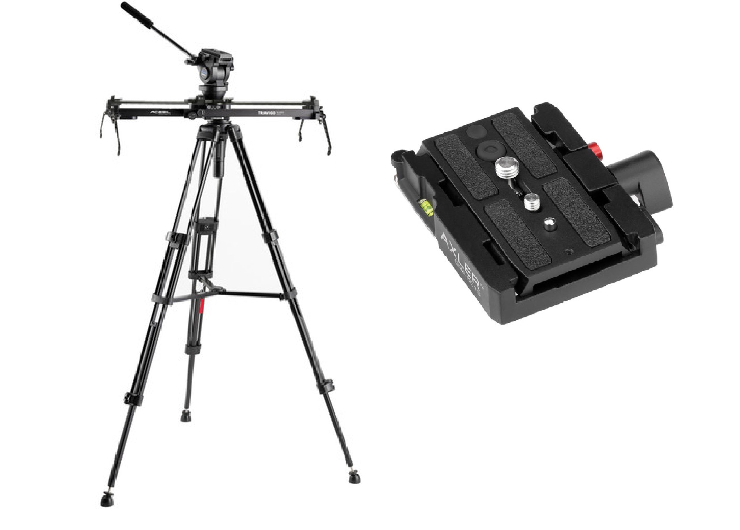 Acebil Travigo 600 Pro Slider Kit with I-705DX Dual Tripod System & Smart Eye 600 Quick Release - Professional Camera Slider for Smooth Video Shooting, Vlogging, and Time-Lapse Photography