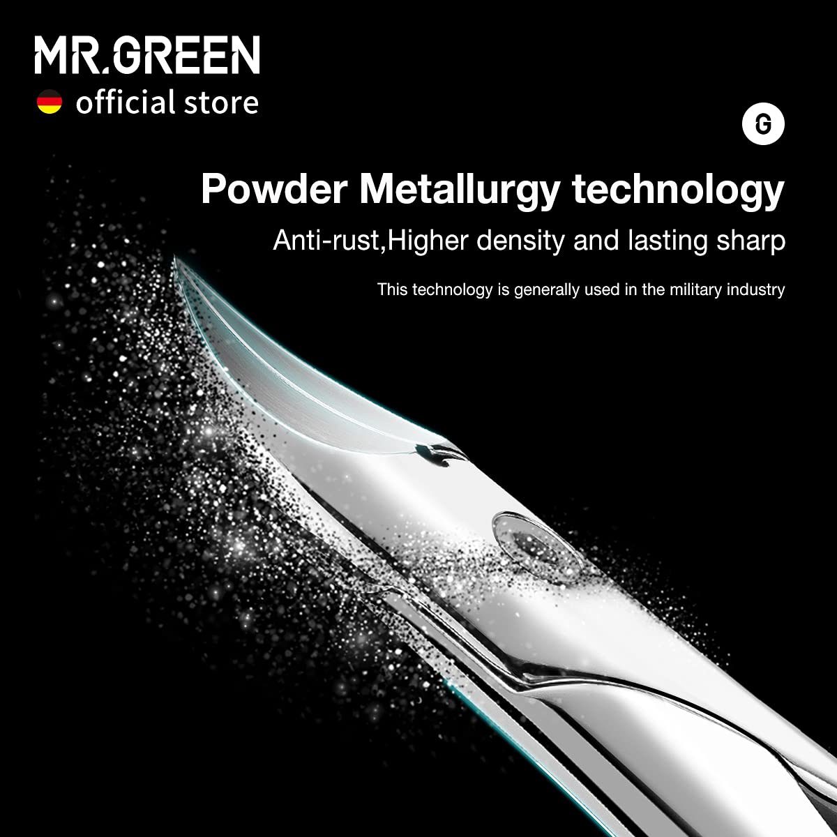 MR.GREEN Professional Nail Clippers Set - Anti-Splash Toenail Cutters for Thick & Ingrown Nails, Manicure & Pedicure Tools with Ergonomic Orange Handle - Perfect for Home Grooming, Travel & Salon Use